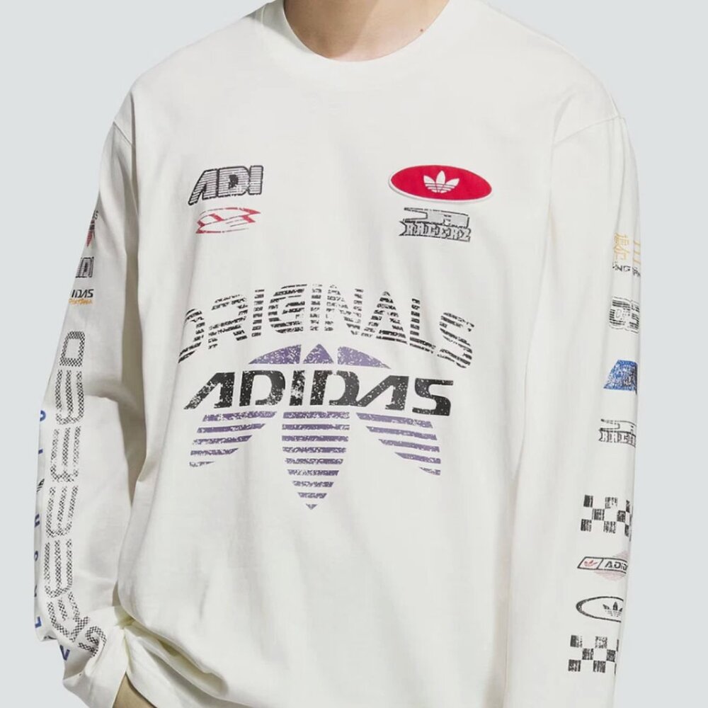 Adidas Originals Mens SS25 Moto Long Sleeve Tee